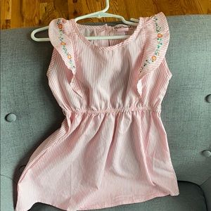 Beautiful pink and white stripped dress size 3T